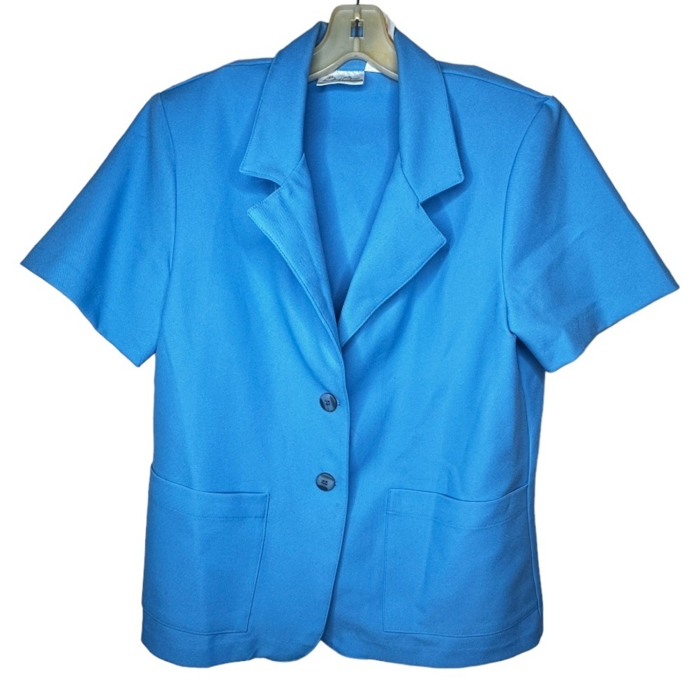 Vintage Bend Over Blue Polyester Jacket
